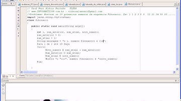 aula 1139 Algoritmos e Logica de programação   Exerc Fibonacci Java