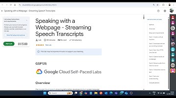 Spreken met een webpagina - Streaming spraaktranscripties || Laboplossing || Google Arcade 2025