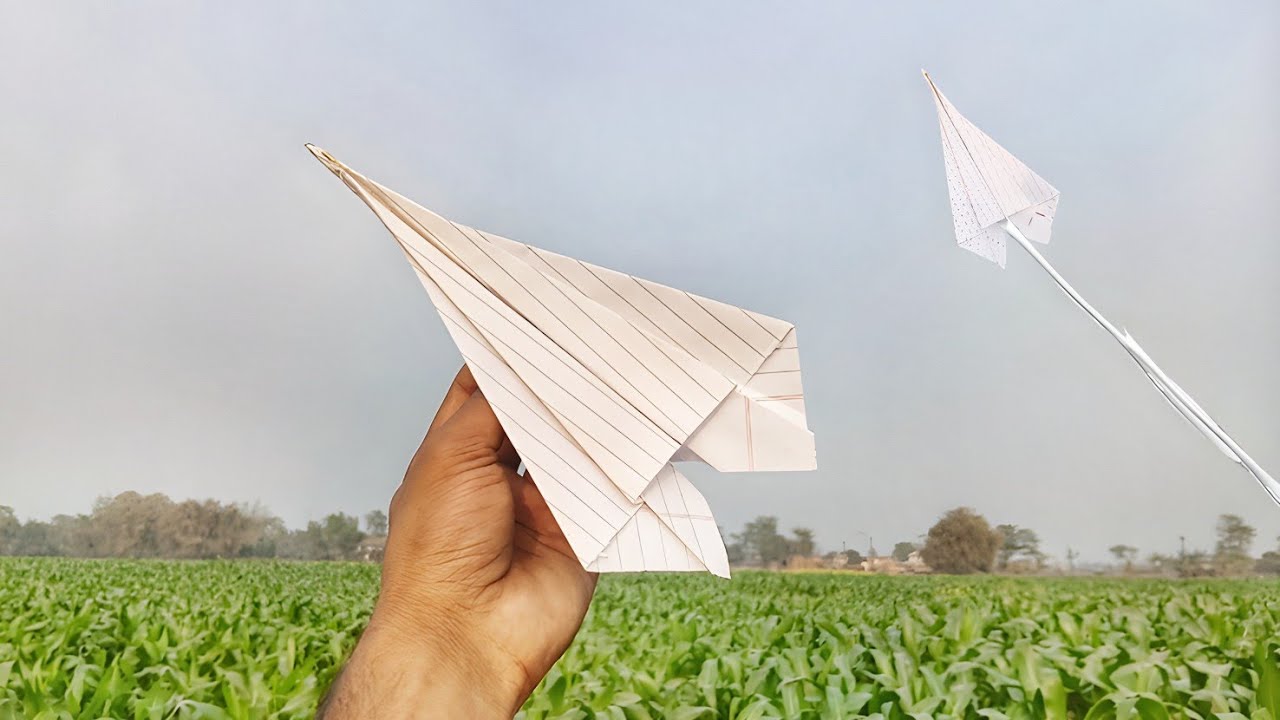 How To Make Next Level Paper Plane | Note Book Paper Plane Flying 