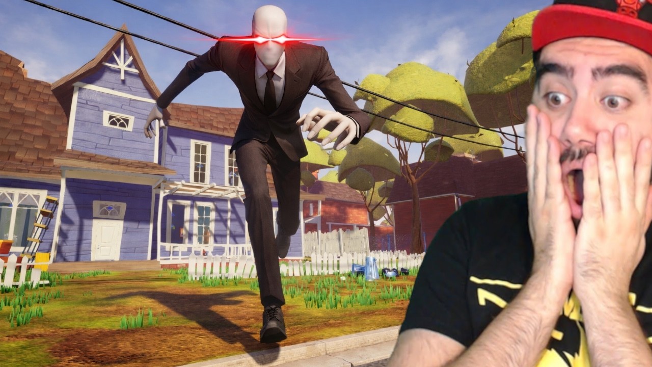 SLENDER MAN GELDI ÇOK HIZLI - HELLO NEIGHBOR MODS