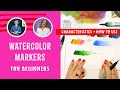 Watercolor markers for beginners color range blending creating gradients