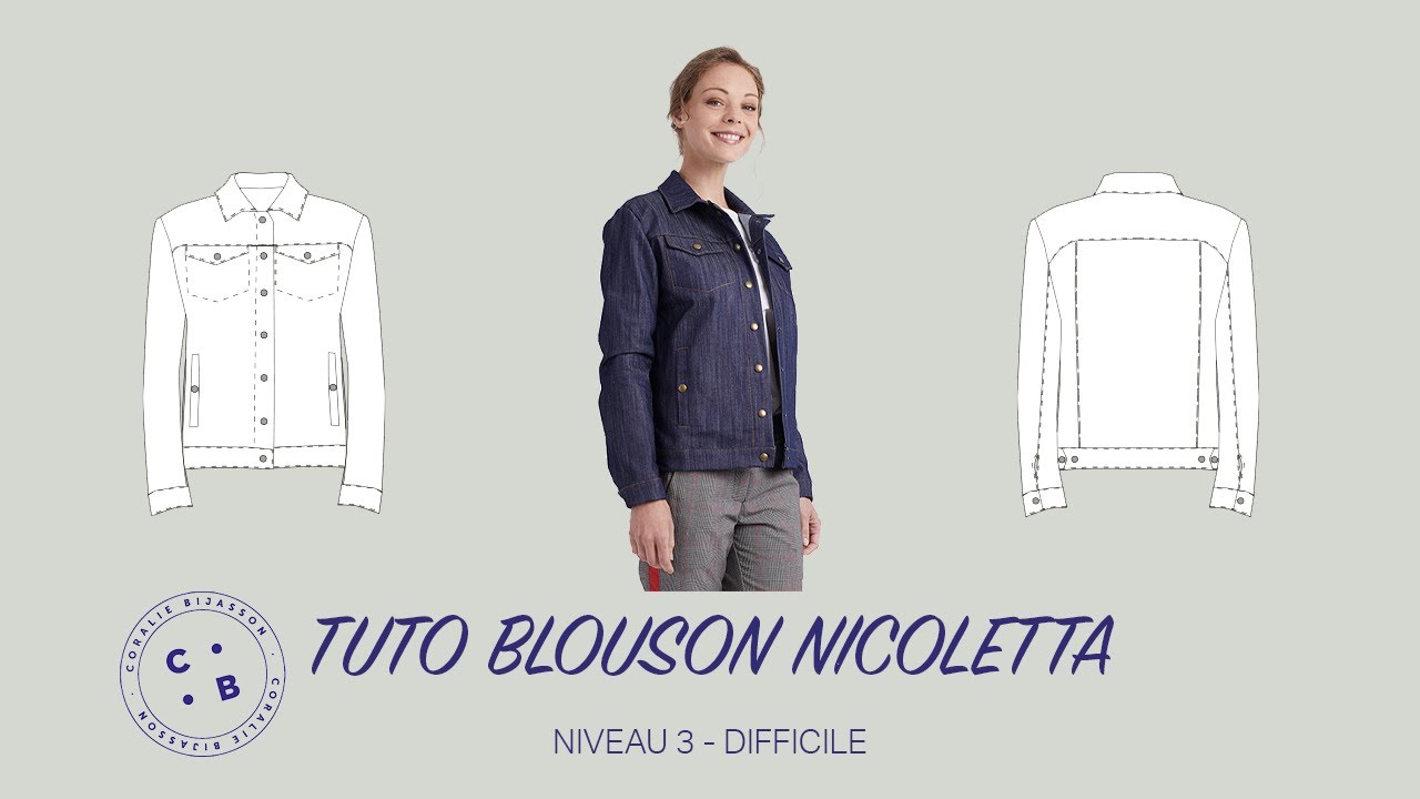 Nicoletta, le tuto du patron de couture du blouson Nicoletta