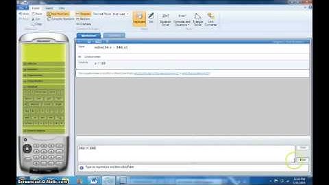 Microsoft Mathematics 4.0 Tutorial