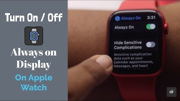 Apple Watch 6 Turn On/Off “Always ON Display” (How to)