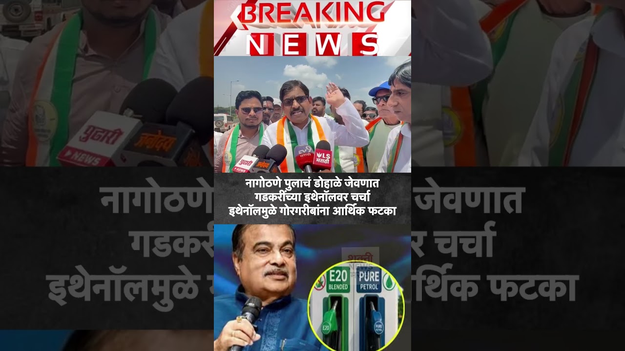 नागोठणे पुलाच्या डोहाळे जेवणात गडकरींच्या इथेनॉलवर चर्चा; गोरगरीबांना आर्थिक फटका?
