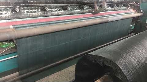 the machine of the dark green privacy screen net fabric