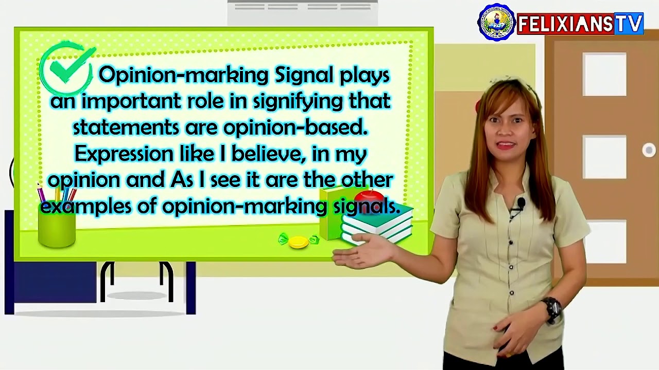 essay using opinion marking signals