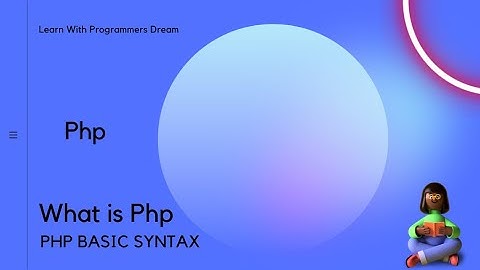 Php basic syntax