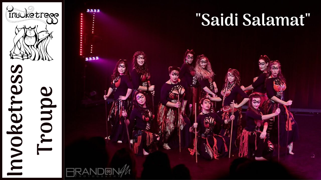 Large Group Belly Dance with Tahtib to