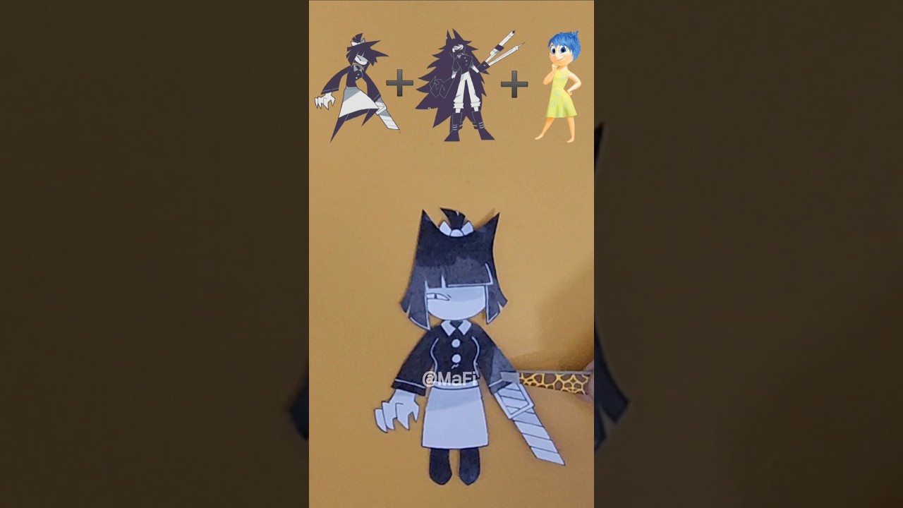 Character mixing - MISSCIRCLE X MISSBLOOMIE X JOY Emoji Mixed Paper Doll Craft! 