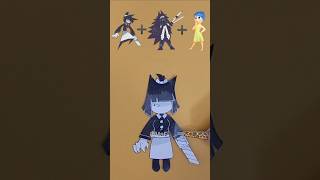 Character mixing - MISSCIRCLE X MISSBLOOMIE X JOY Emoji Mixed Paper Doll Craft! #paperdiy #fpe