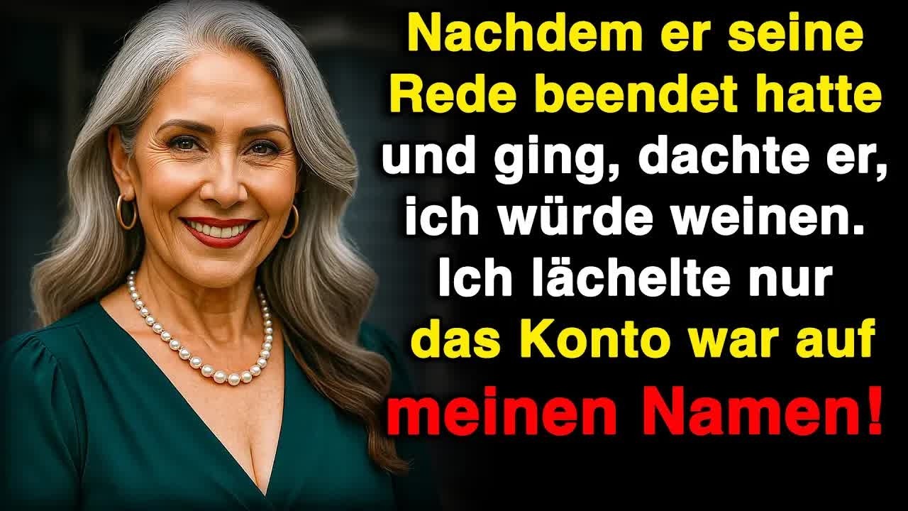 Er dachte, ich würde weinen, wenn er geht  Ich lächelte nur – das Konto lief auf meinen Namen!