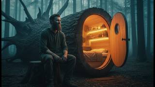 You Won’t Believe This Guy Turned a Giant Dead Tree Into a Hidden Modern Survival Home | LoanEcho