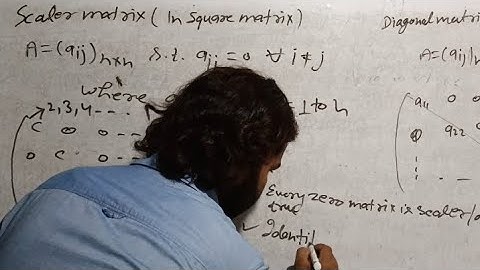 Principal&Non Principal diagonal | Super Diagonal | Zero Identity | Bi-Diagonal | Symmetric |Matrix