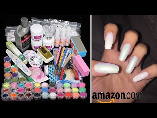 Buy Set of 12 Artificial/Press-on Designer Nails with Glue Tabs - Almond  Shaped Bottle Green Matte Online at Low Prices in India - Amazon.in