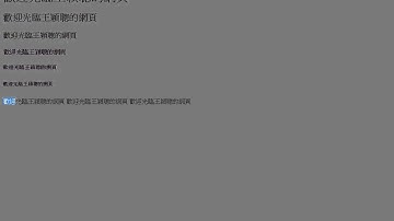 2015082908 HTML初體驗 h1 h6的標籤解說，以及換行br標籤、空白等介紹