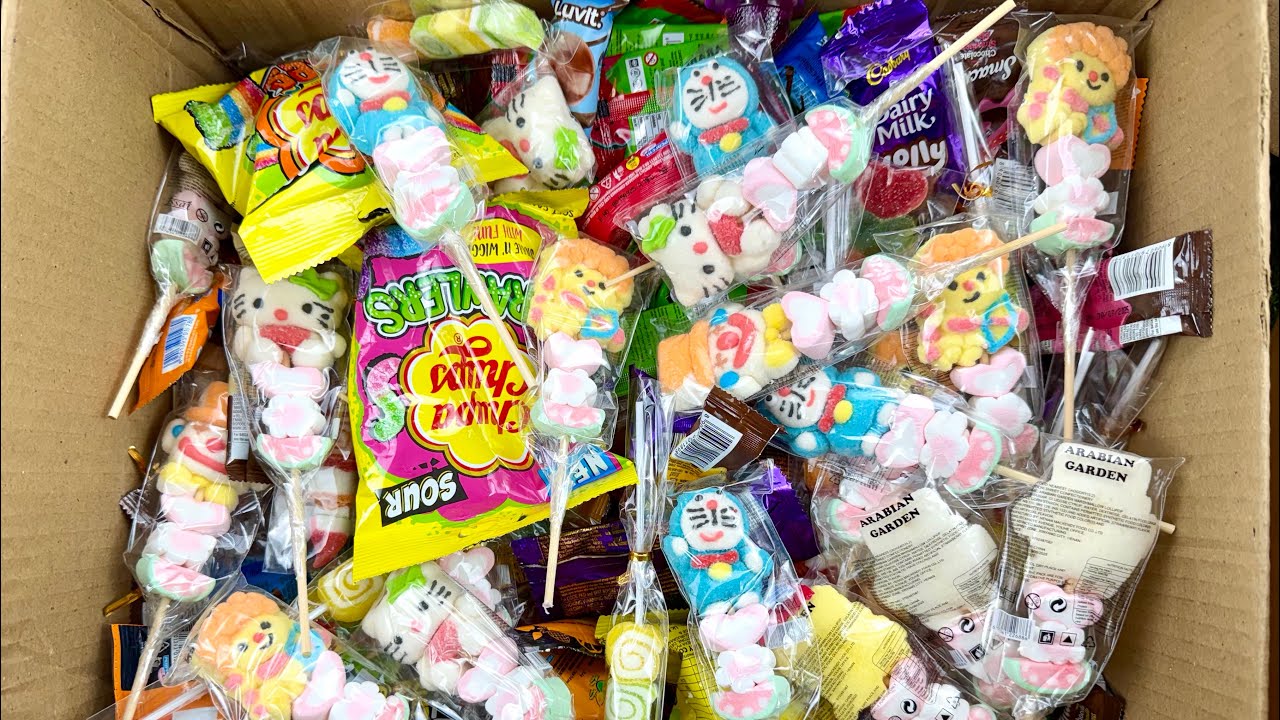 Unboxing new lots of candies and chocolate ||ASMR satisfying video new 