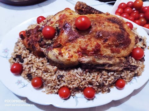 속을 채운 오리 구이 레시피