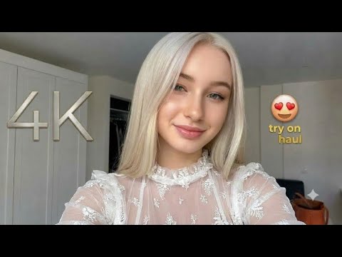 4K Lingerie Try On Haul See Everything Sheer Transparent Micro Bikini & See-through Dresses