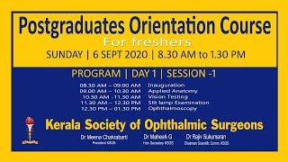 KSOS PG Orientation || Day 1 || Session 1