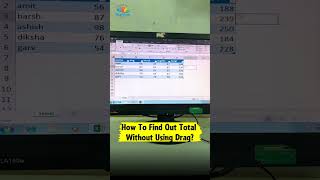 Find Total Without Drag!!! | MS Excel Tips and Tricks | Hartron Skill Centre Sonipat