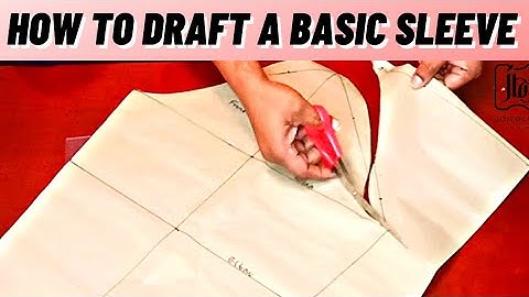 [DETAILED] How To Make a Basic Sleeve Pattern/ Beginners Friendly/UPDATED Basic sleeve Drafting/