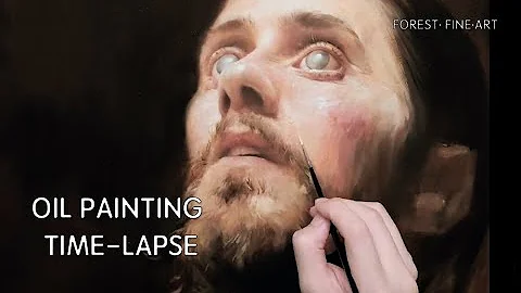 OIL PAINTING TIME LAPSE 04 Grey eyes by Kai Zhu