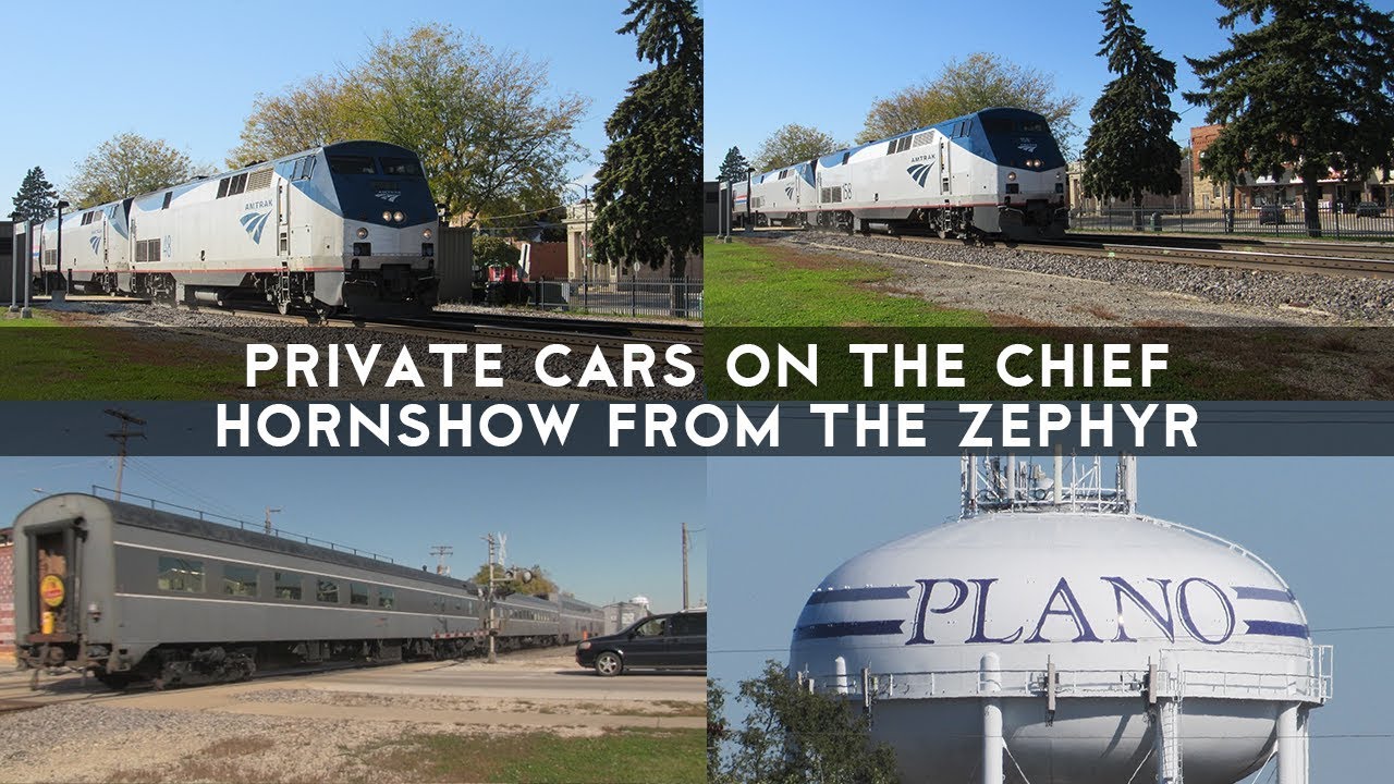 Amtrak California Zephyr And Southwest Chief Eastbound Plano Illinois