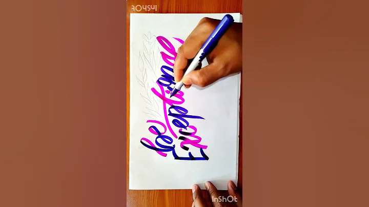 Beautiful Calligraphy Writing With Brush Pen short #shortsfeed #shorts #youtubeshorts #short