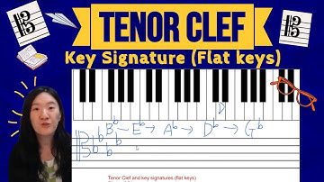 Tenor Clef and Key Signature (Flat keys) Music Theory Tutorial
