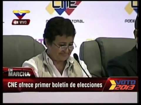 Tibisay Lucena lee los resultados del 14A