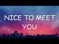 Imagine dragons  nice to meet you lyrics