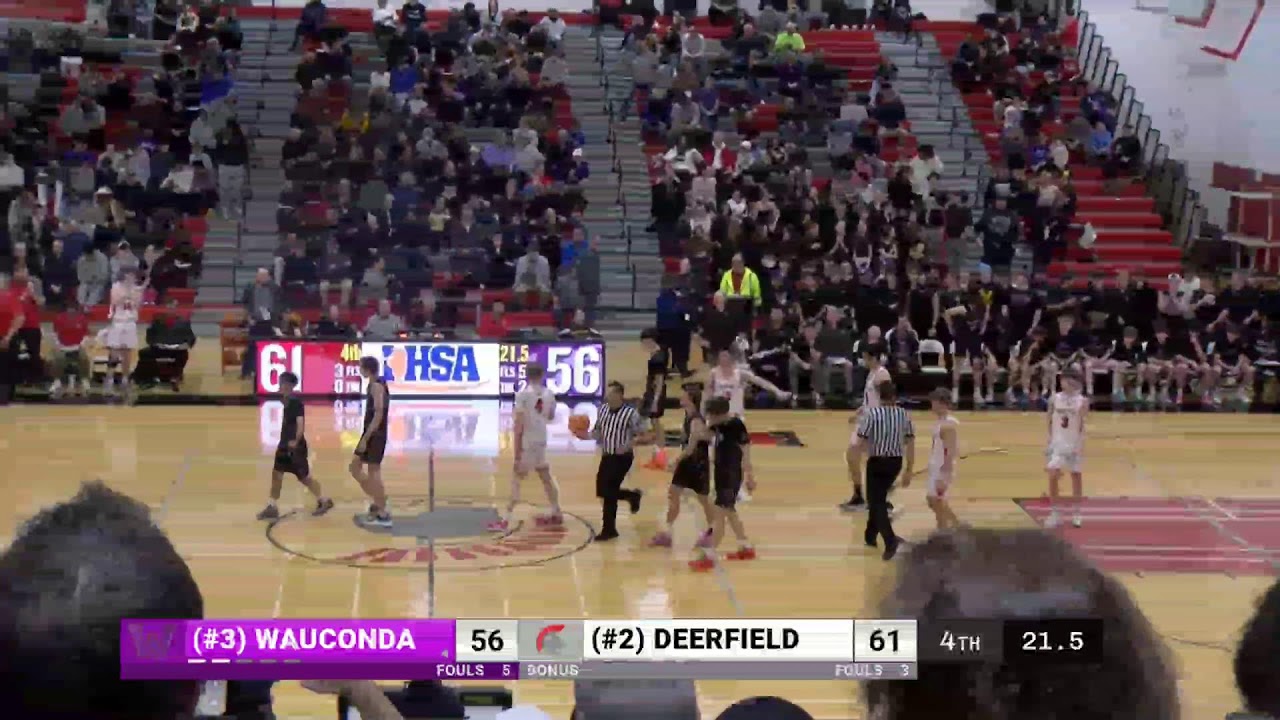 IHSA Class 3A Sectional Semifinal: (2) Deerfield vs (3) Wauconda (03/04/2026)