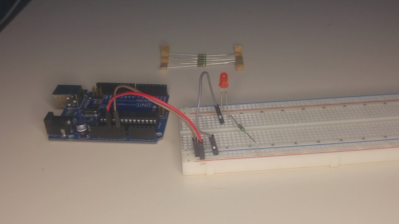Led Conenction Protoboard protoboard e led v2 - YouTube