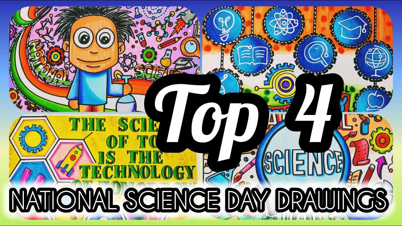 National Science Day Drawing/Science Day Poster/National technology day drawing 