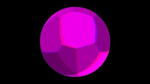 Hypersphere-anaglyph. Rotation in four-dimensional space. 4D. Fourth dimension. Hyperspace.