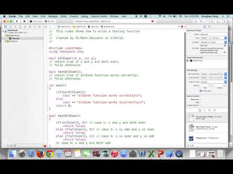 How to Write a Test Function