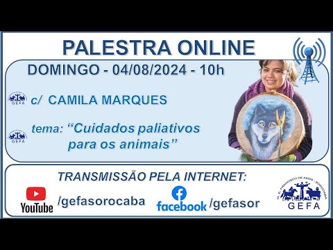 Assista: Palestra Online - c/ CAMILA MARQUES (04/08/2024)