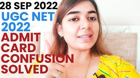 NTA UGC NET 2022 ADMIT CARD UPDATE I Commerce Admit Card Confusion Solved I Shefali Mishra