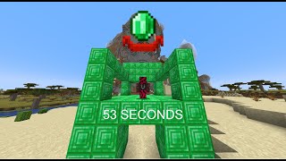 [WORLD RECORD] Minecraft Hero Of The Village Speedrun in 53s