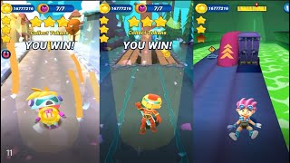 OmNom run | Omnom Run Crazy Games | SWORD KID Vs TECK KID Vs ROBO KID | OMNOM REACHTOP 1 #3 screenshot 4