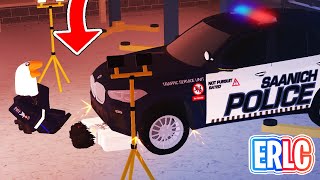 CIVILIAN GETS CRUSHED BY A CAR AT MOD SHOP!  ERLC Roblox Liberty County