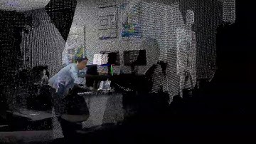 Visualization of Merged Point Cloud Acquired by Multiple Azure Kinect