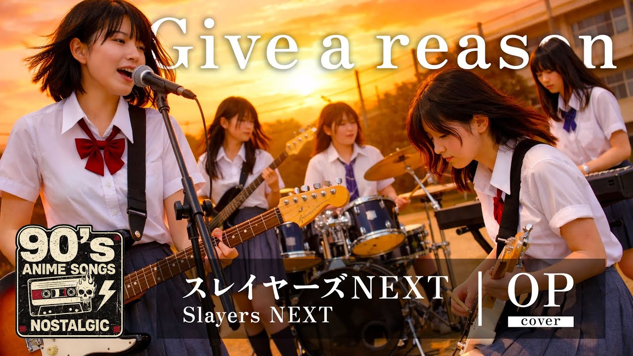Slayers NEXT OP｜Give a reason (Megumi Hayashibara)｜Girls Band Alternative Rock【AI cover】