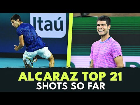 The Walking Highlight Reel 🤩 | Carlos Alcaraz's Top 21 Shots So Far...