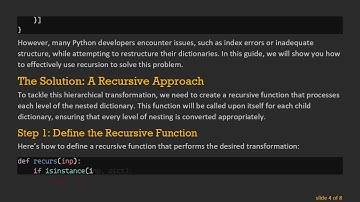 How to Recursively Restructure and Expand a Dictionary in Python