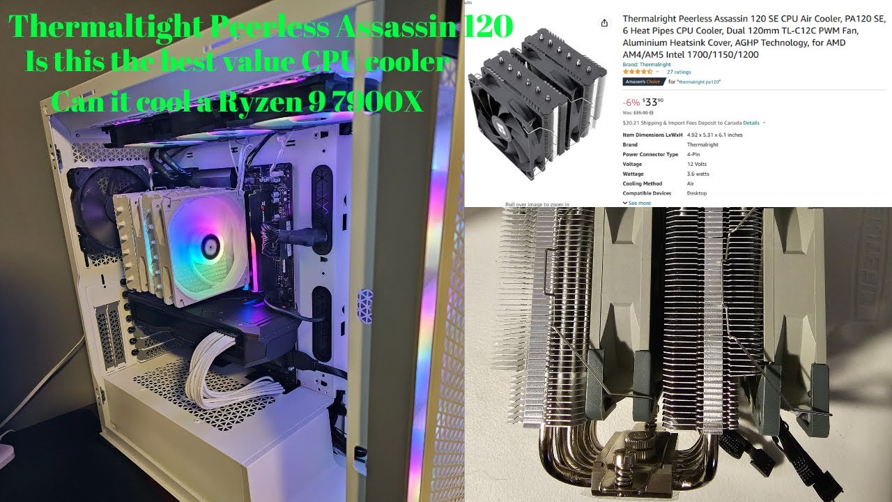 Using the Thermalright Peerless Assassin 120 Black CPU Cooler (2024)