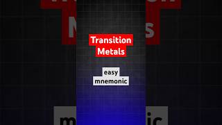 Can’t Memorise Transition Metals & Color? Try This mnemonic