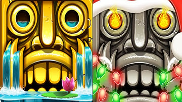 Temple Run 2 Reverse Gameplay - ENCHANTED PALACE VS HOLIDAY HAVOC
