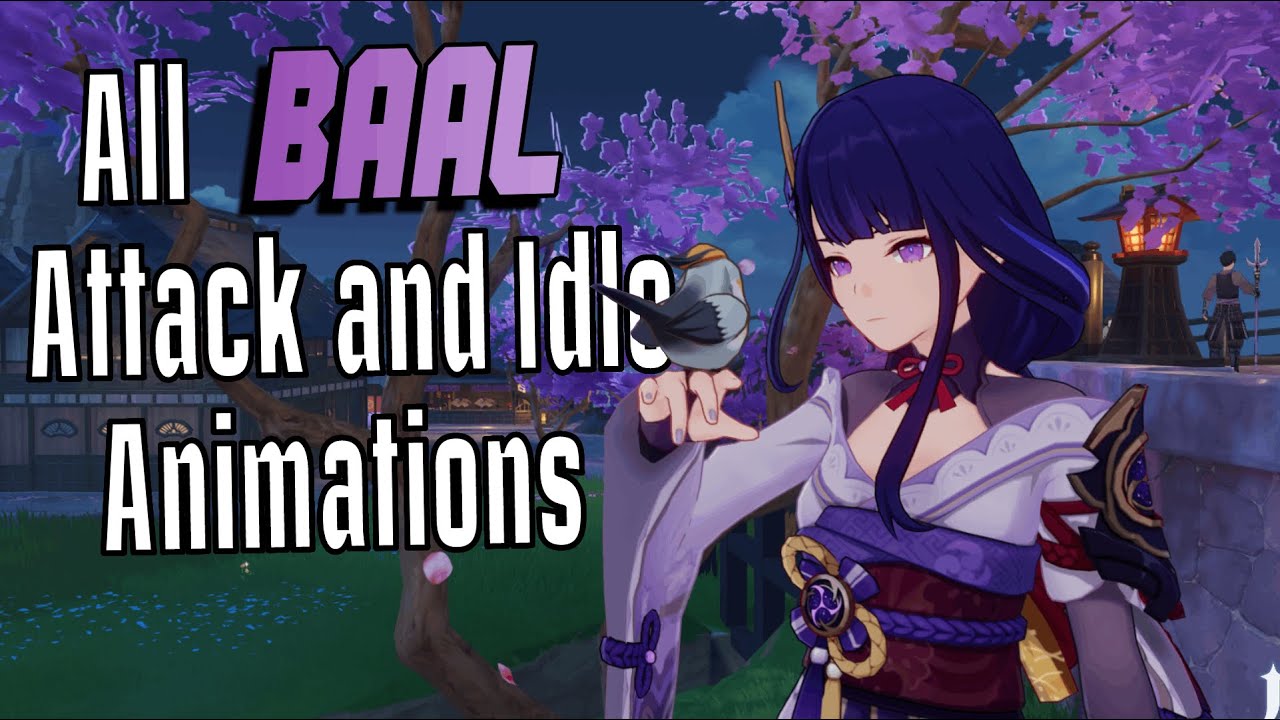All Raiden Shogun/Baal Secret Attack and Idle Animations | Genshin Impact